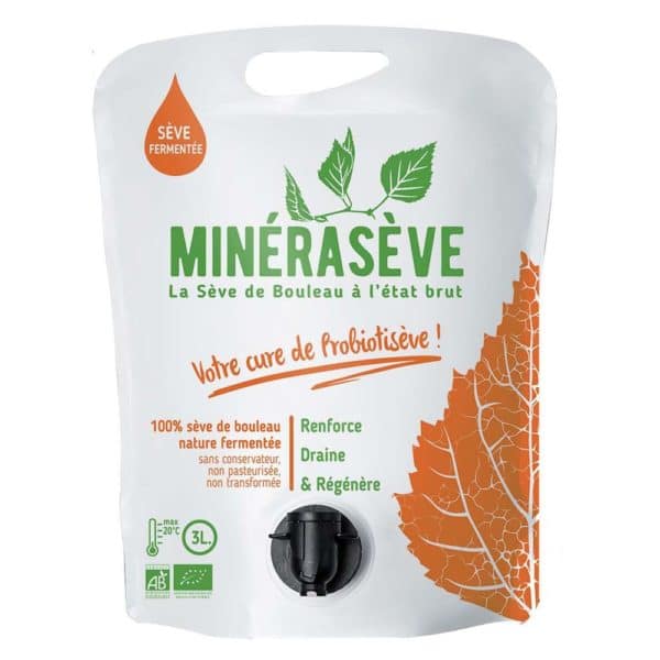 Sève de bouleau fermentée nature poches de 3L