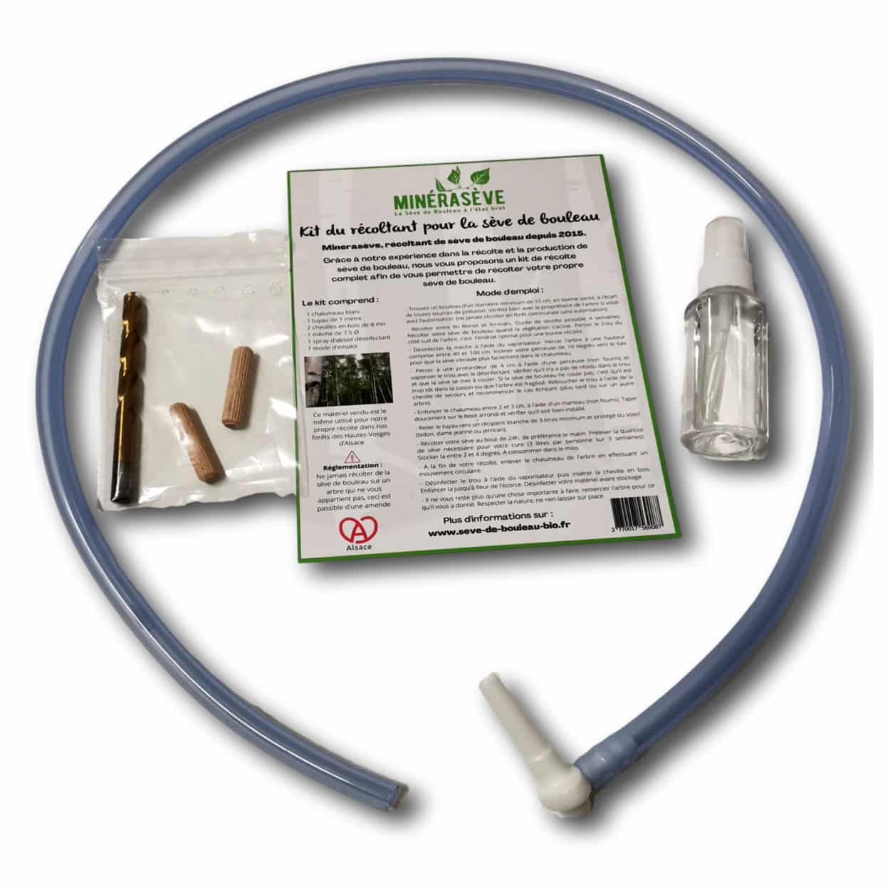 Kit D'extraction De Sève D'érable Et Eau De Bouleau - Robinet En L, Tuyau Silicone 1m, Sac Collecteur 5L, Résistant Au Gel - 11