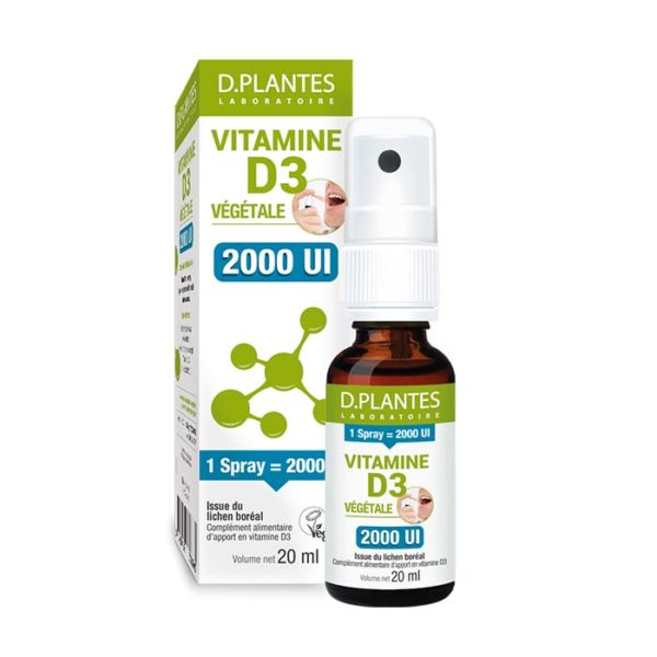 VITAMINE D3 2000UI - SPRAY VÉGÉTALE
